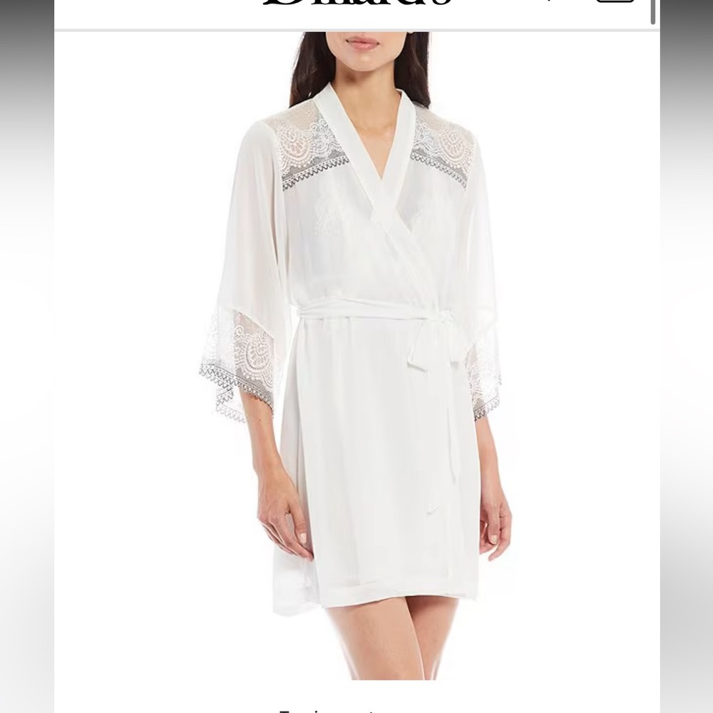 Gown and Chiffon robe set Cinema Etoile Elegant White
